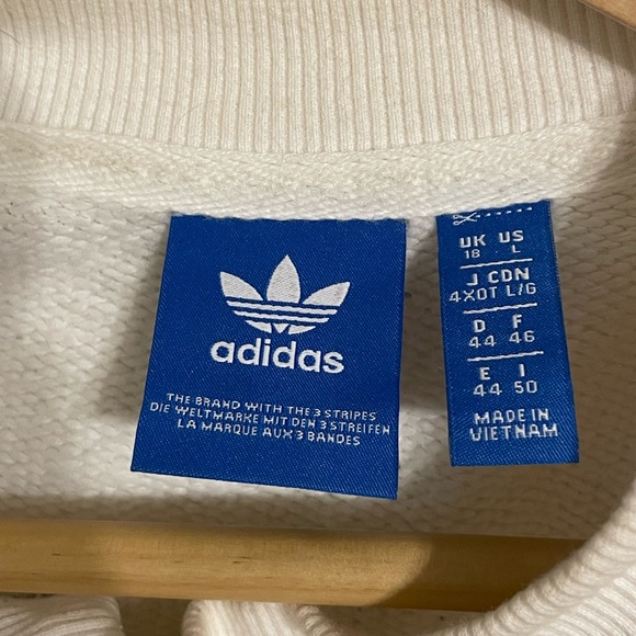 Adidas Varsity Crewneck Cropped - Picture 3 of 3